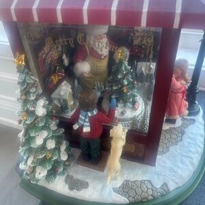 Festive Holiday Snow Globe with Santa Scene